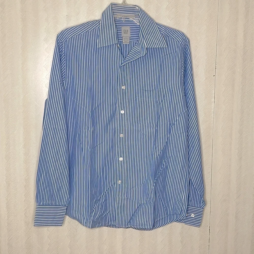 ❤️ GAP Fitted Boys Button Down Shirt Size S